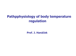 Pathophysiology of body temperature regulation
