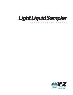 Light Liquid Sampler Manual