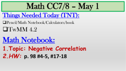 Math CC7/8 * April 17