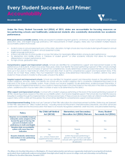 Every Student Succeeds Act Primer: Accountability