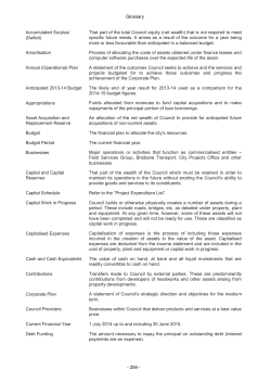Glossary - Brisbane City Council
