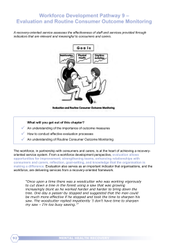 Evaluation and Routine Consumer Outcome Monitoring