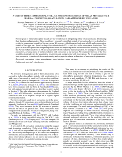 a grid of three-dimensional stellar atmosphere models