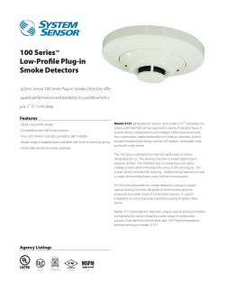 100 Series&trade; Low-Profile Plug-in Smoke Detectors