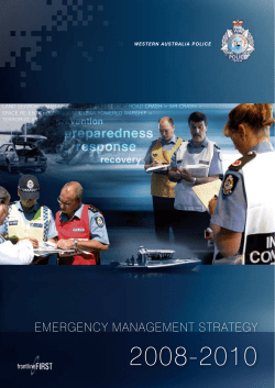 Emergency Management Strategy 2008-2010