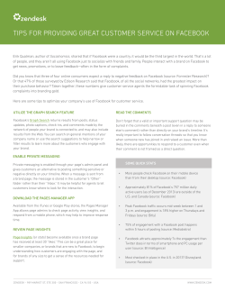 tips for providing great customer service on facebook