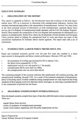 This report is organised as follows: