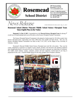 News Release - Rosemead School District