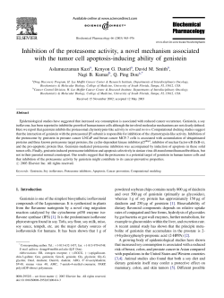 Inhibition of the proteasome activity, a novel mechanism associated