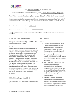 Project for Molecular Geometry