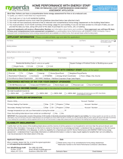 home performance with energy star