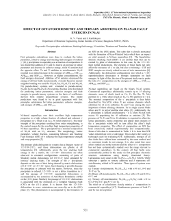 Effect of Off-stoichiometry and Ternary Additions on Planar Fault