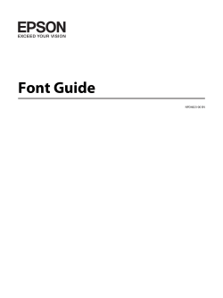 Font Guide