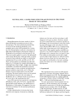 Neutral red, a rapid indicator for pH
