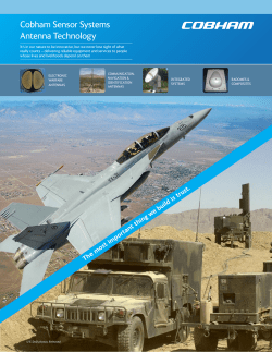 Cobham Sensor Systems Antenna Technology