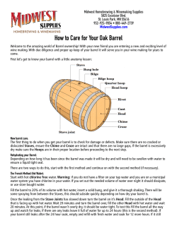 How to Care for Your Oak Barrel
