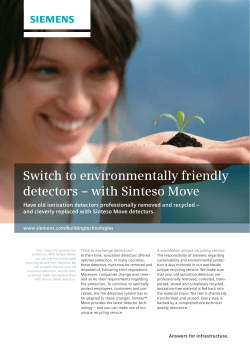 Sinteso Move Detector Recycling