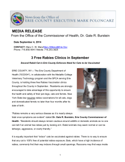 3 Free Rabies Clinics in September
