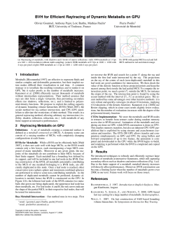 BVH for Efficient Raytracing of Dynamic Metaballs on GPU