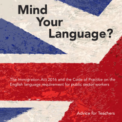 Mind your language advice guide for teachers