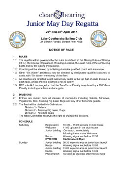 race docs - Open BIC Sailing