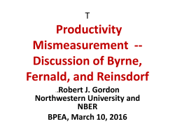 Discussion of David Byrne, John Fernald, and Marshall Reinsdorf