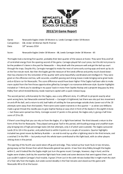 Game: Newcastle Eagles Under 18 Women vs. Leeds Carnegie