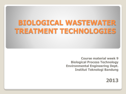 Major Anoxic and Combined Biological Processes Type of Process
