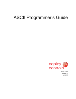 ASCII Programmers Guide