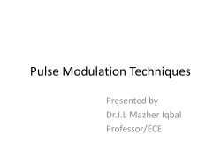 Pulse Amplitude Modulation