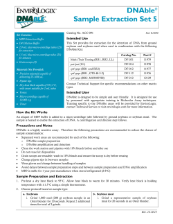 DNAble&reg; Sample Extraction Set 5
