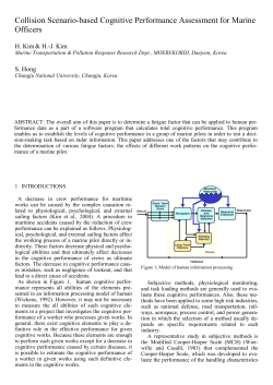 Collision Scenario-based Cognitive Performance