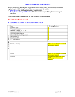 Trading Partner - Number Portability Administration Center