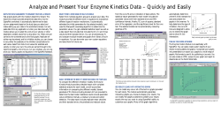 Analyze and Present Your Enzyme Kinetics Data