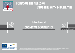 cognitive disabilities