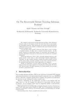 On The Recoverable Robust Traveling Salesman Problem