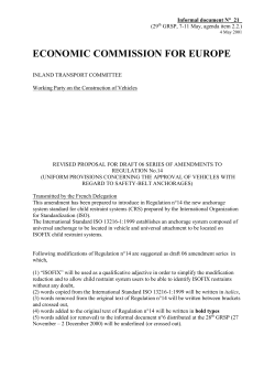 This amendment has been prepared to introduce in Regulation n&deg;44