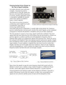 Choosing the Best Power Divider for the Task of Signal Combining