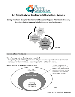 Get Team Ready for Developmental Evaluation