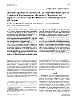 Phenotypic spectrum and patterns of left ventricular