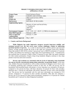 project information document (pid)