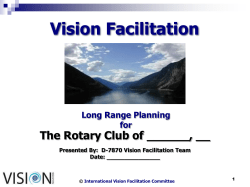 Club Visioning Presentation - Generic