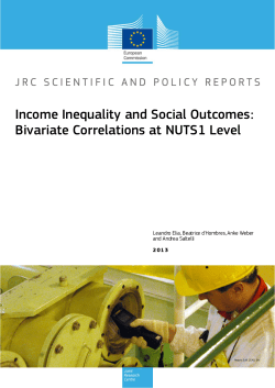 Income Inequality and Social Outcomes: Bivariate Correlations at
