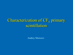 CF4 primary scintilation: UV-vis spectrum and photon