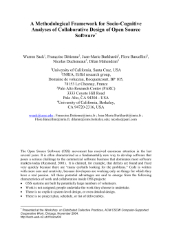 A Methodological Framework for Socio