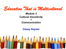 Education That is Multicultural