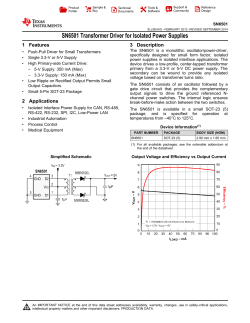 SN6501 Transformer Driver for Isolated Power