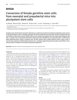 Conversion of female germline stem cells from