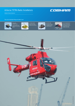 Airborne TETRA Radio Installations