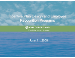 Incentive Plan Design and Employee Recognition Programs